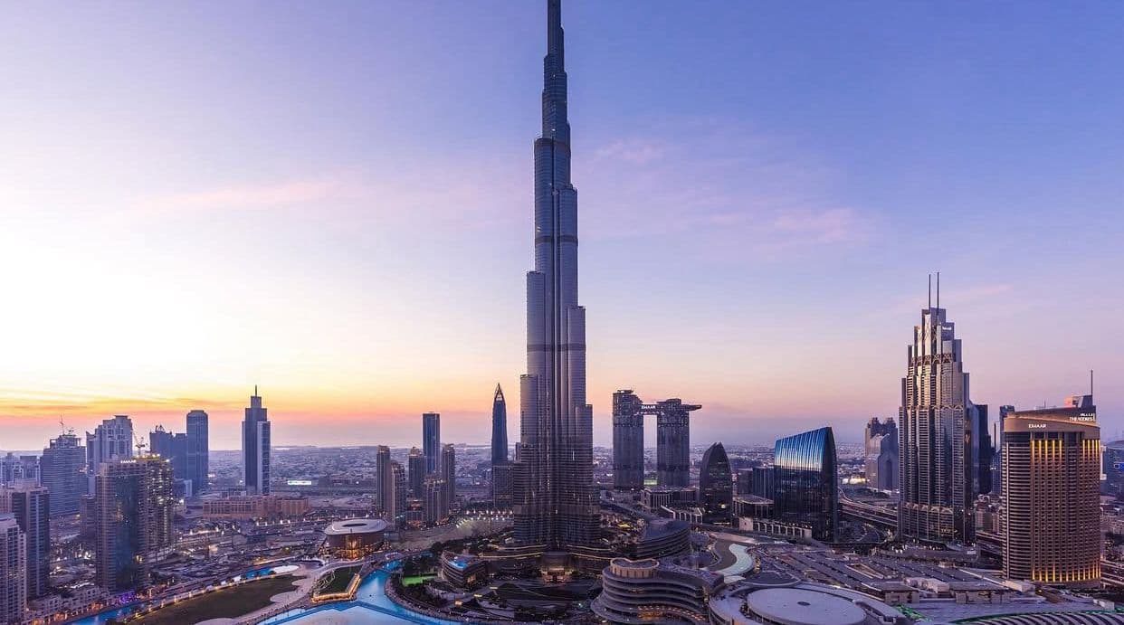 Dubai luxury real estate background